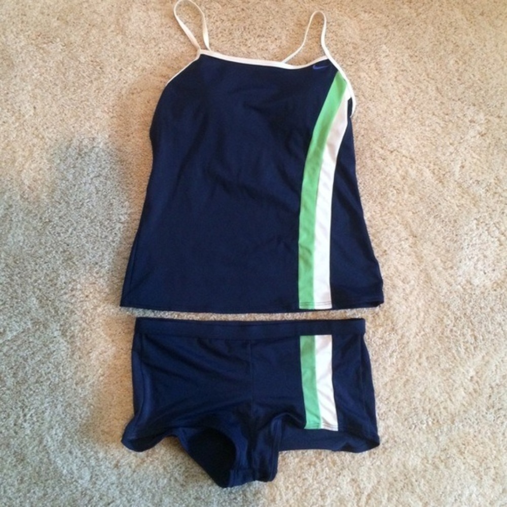 Nike Tankini 2 piece Swim Suit Size 10